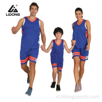 Ademend snel droge basketbaltrui en shorts sets